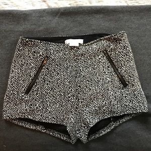 Urban outfitters cloth shorts with zippers